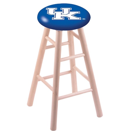 Holland Bar Stool Co Maple Counter Stool, Natural Finish, Kentucky "UK" Seat RC24MSNat